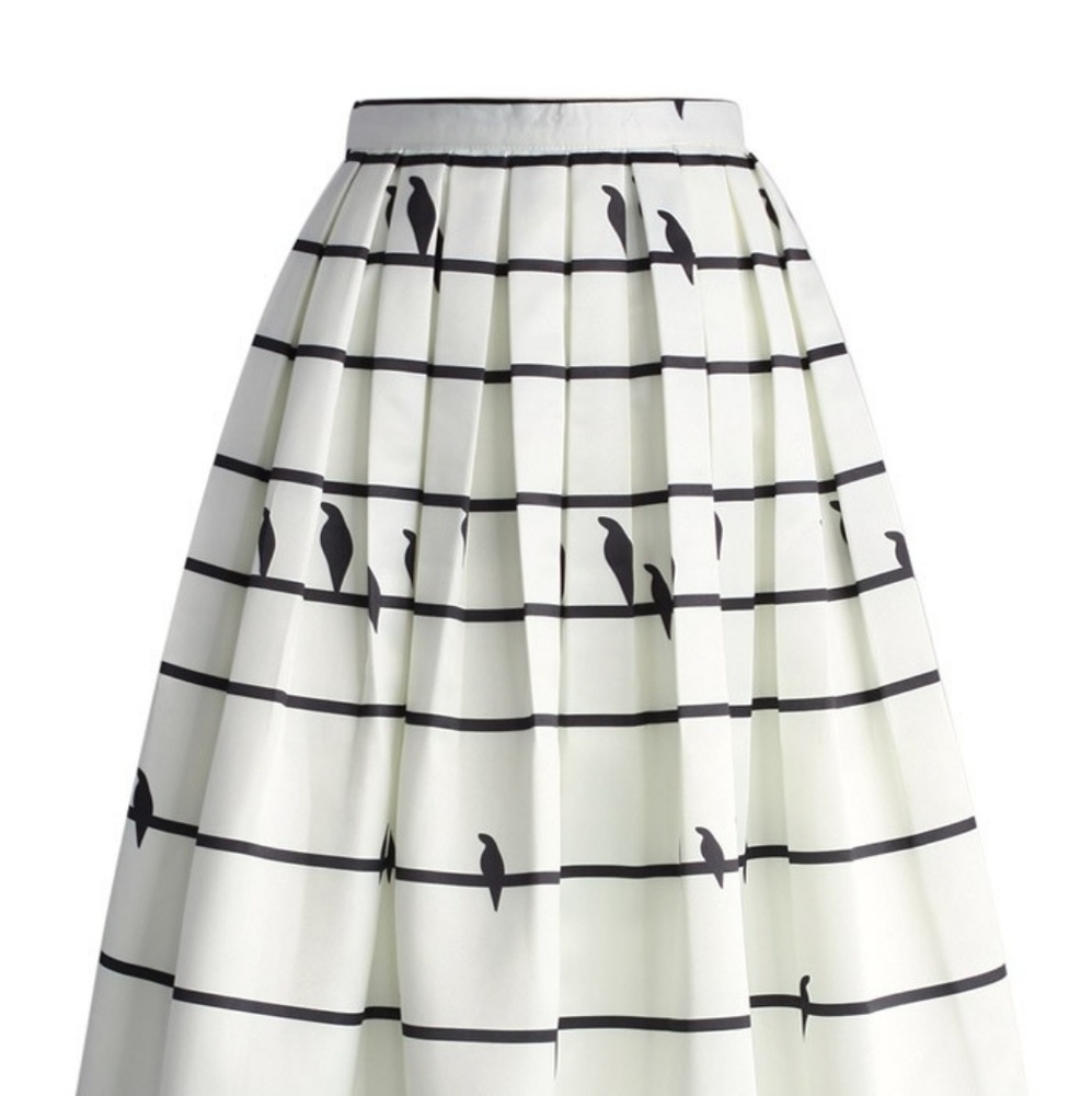 Chicwish NWOT bird skirt